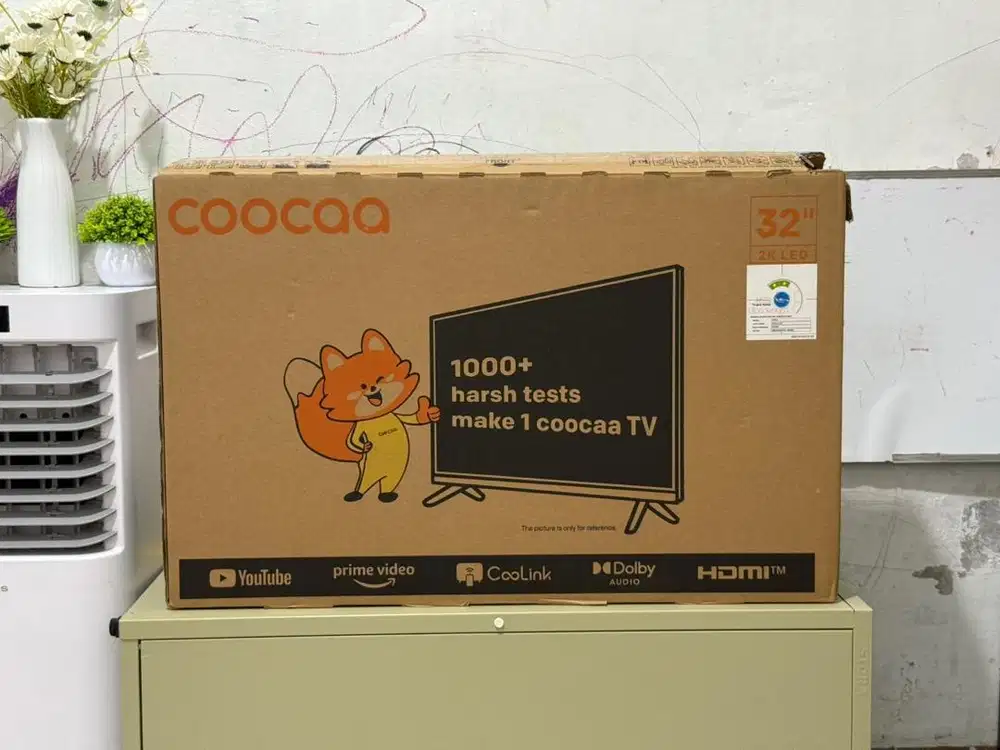 Smart tv coocaa 32 inch mulus 1000% seperti baru fullset umur 3 bukan