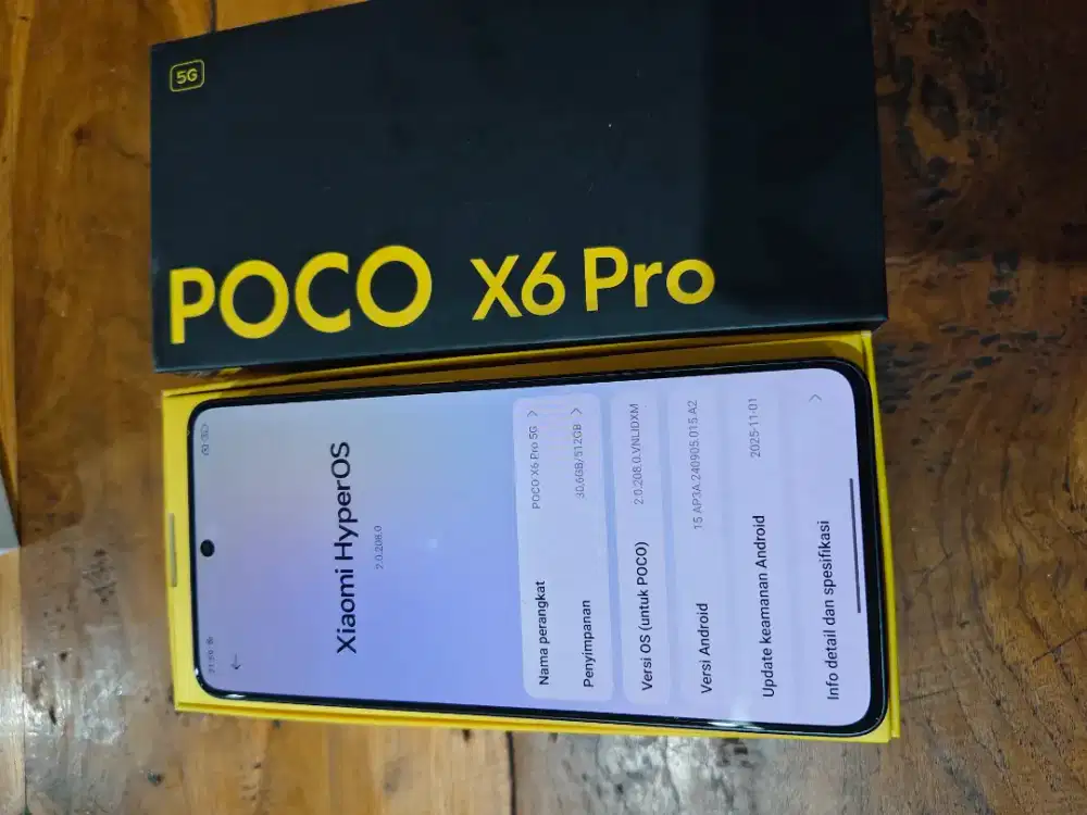 poco x6 pro 5g 12/512 lengkap