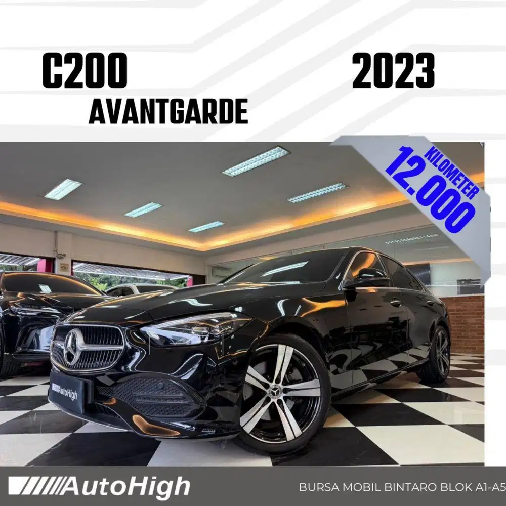 DP10% [Km12.000] C200 Avantgarde 2023 Black Reg 2022 #AUTOHIGH