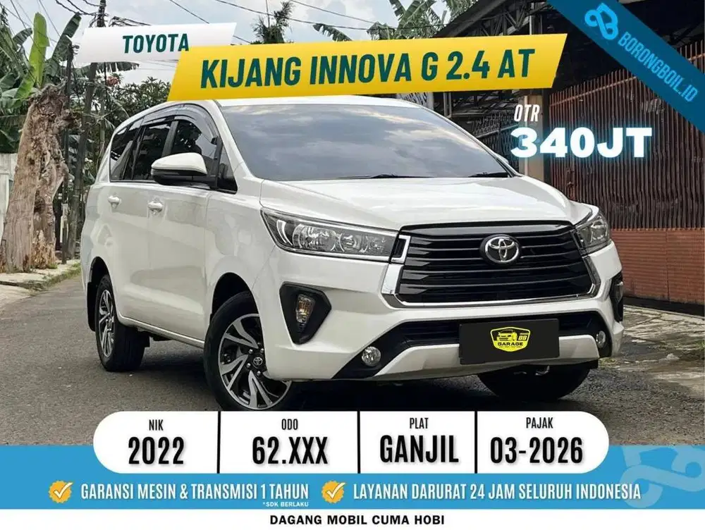 TERMURAH!! INNOVA 2.4 G DIESEL AT 2022 PUTIH FAVORIT