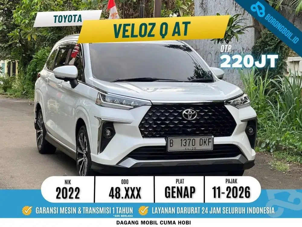TERMURAH!!VELOZ 1.5 AT 2022 SIAP PAKAI