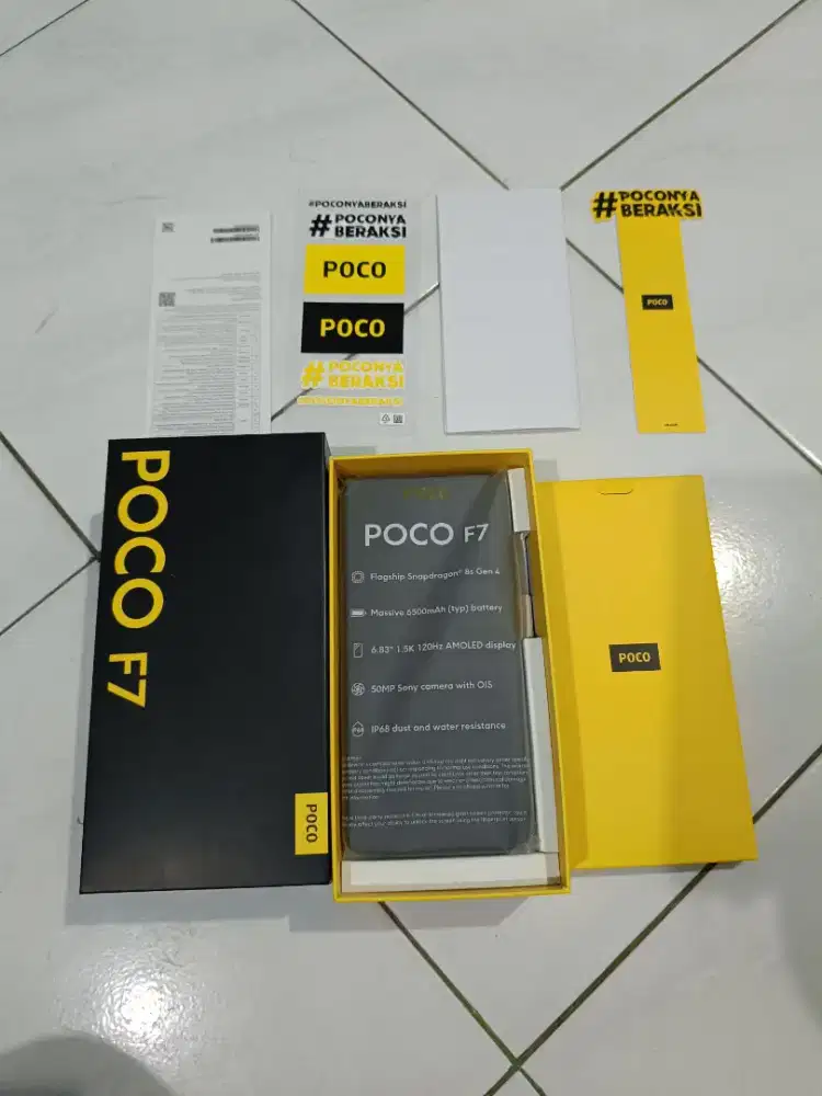 Xiaomi Poco F7 5G Ram 12/512GB Hitma Resmi Mulus