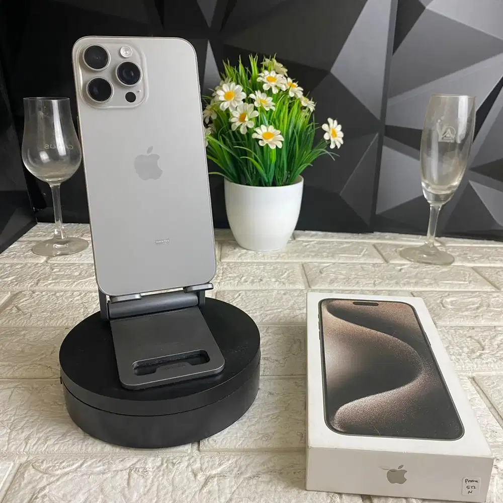 Iphone 15 pro max 512gb Ex ibox Fullset ori Murah Minus Dikit bisa TT