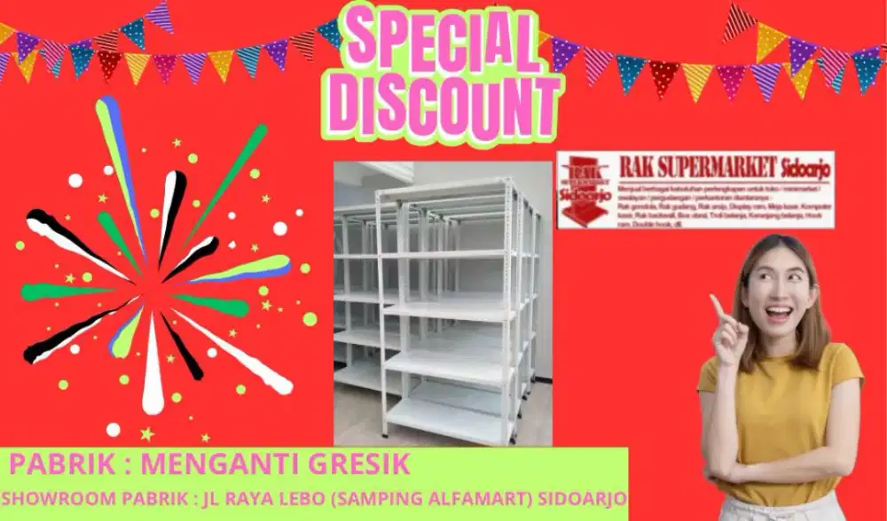 Rak siku lubang minimarket