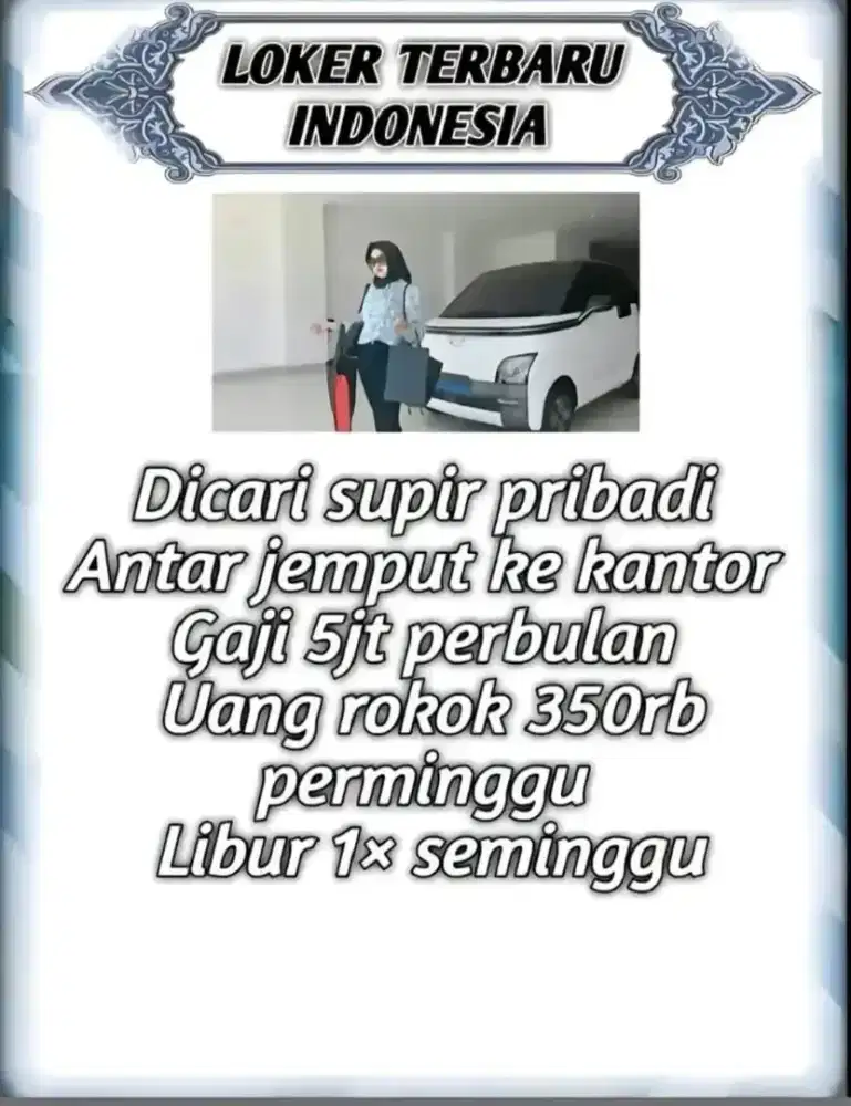 Dibutuhkan loker supir