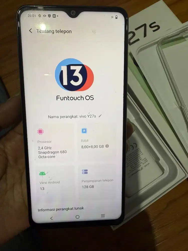 vivo y27s 8/128