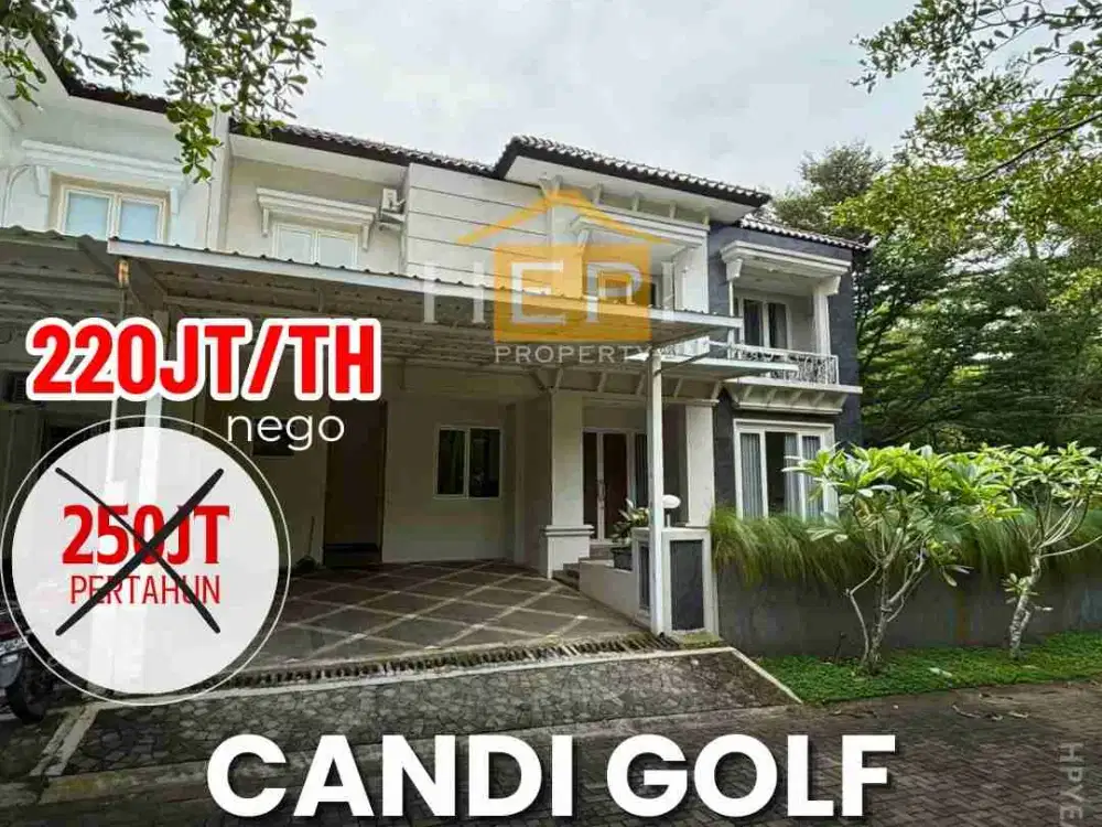 rumah cantik candi golf  full furnished disewakan