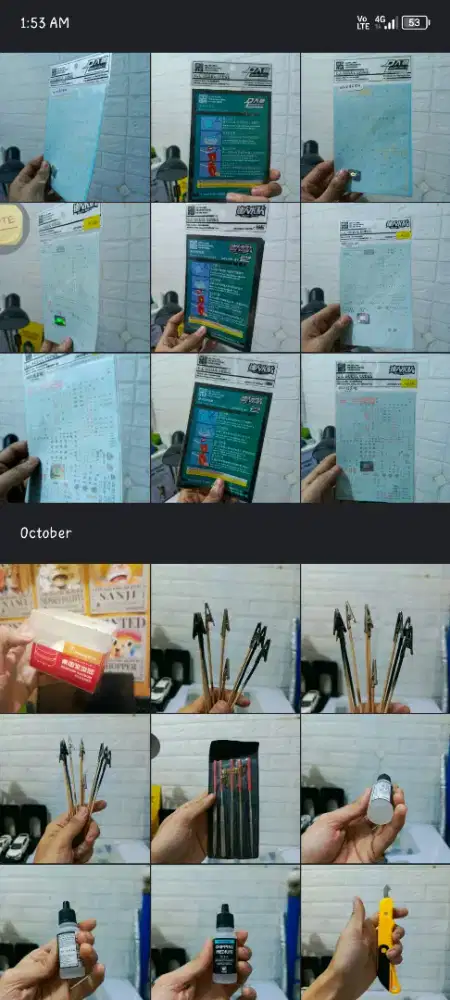 Peralatan Rakit Gunpla Gundam Model Kit Edisi Pensi Mulus Terawat