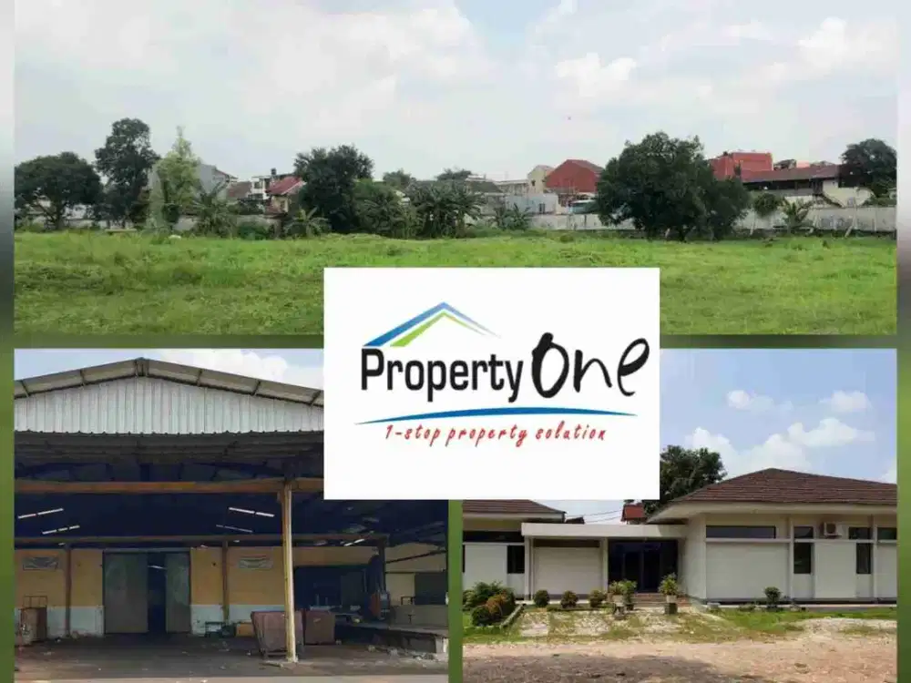 dijual tanah dan banguan bekas gudang di tole iskandar depok