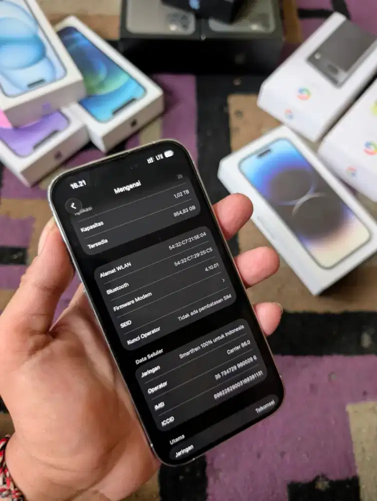 iPhone 14 Pro 1Tb dual sim fisik imei terdaftar beacukai