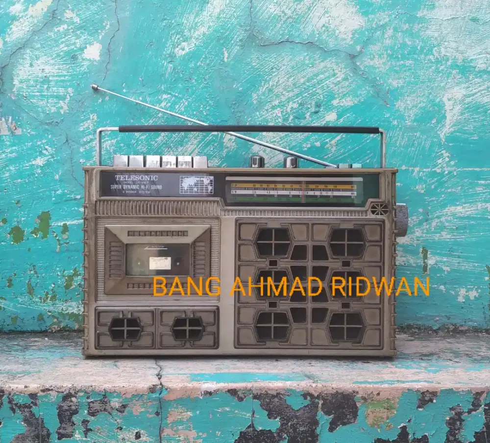 TELESONIC FM AM SW radio tape kaset pita antik jadul kuno tua klasik