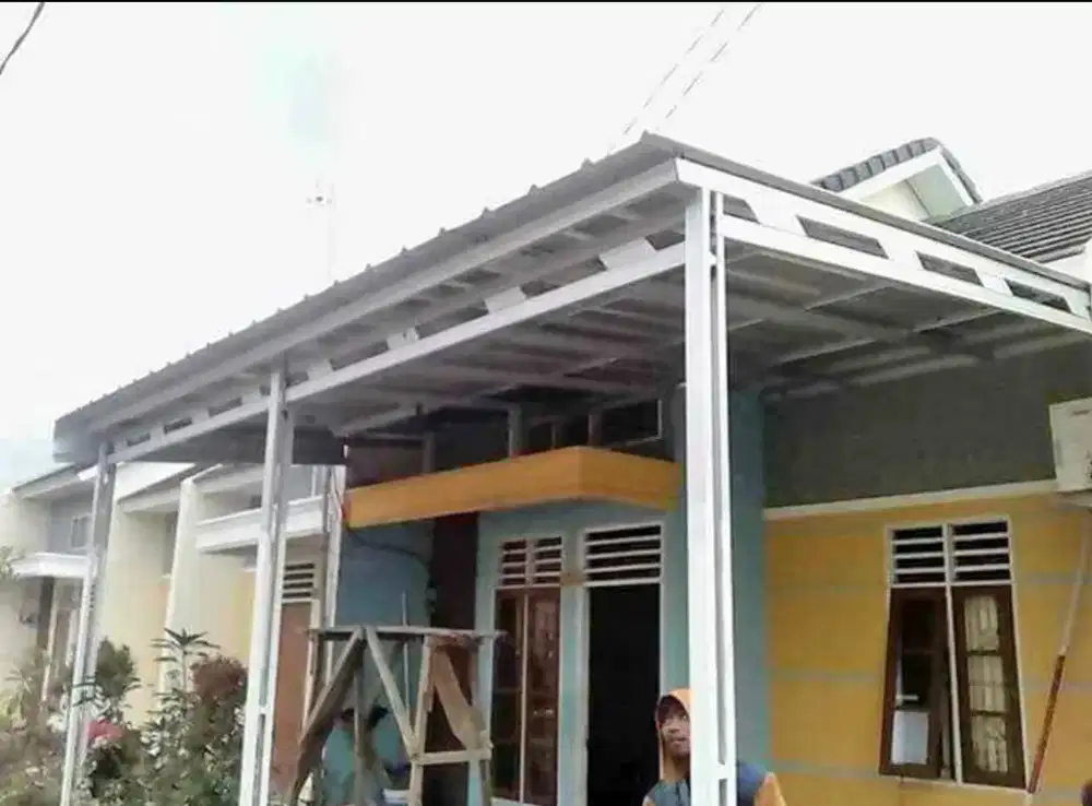 Kanopi teras bahan galvalum kanal C 75