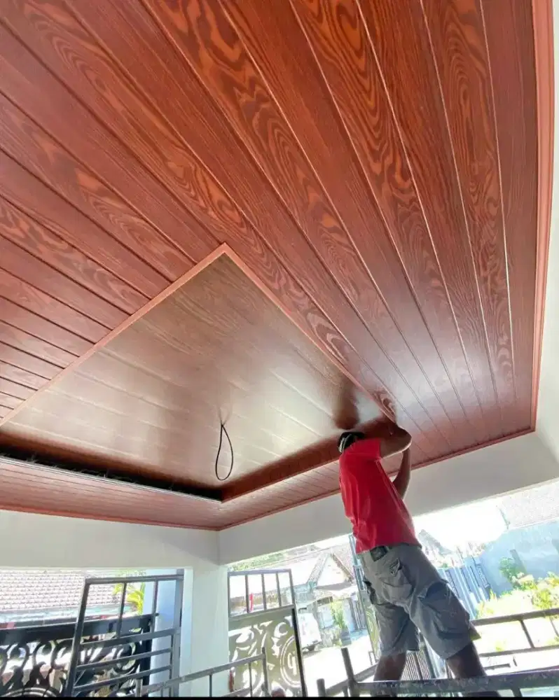 Plafon pvc model flat warna gloss