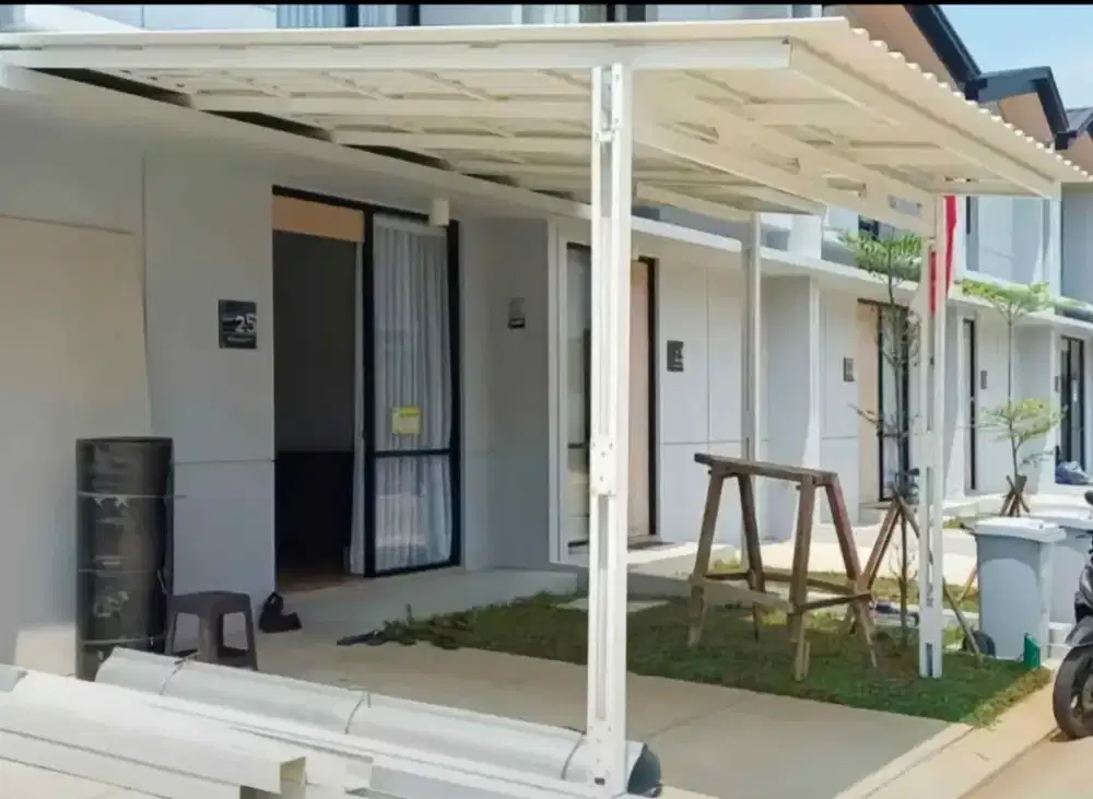 Kanopi teras bahan galvalum