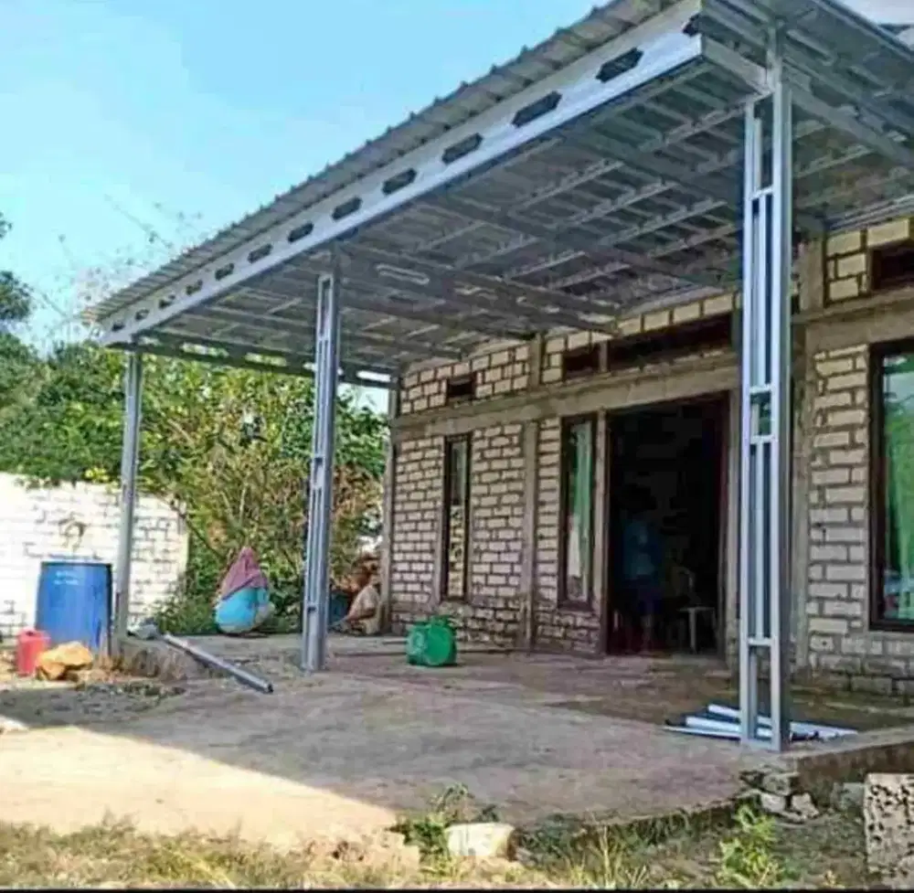 Kanopi galvalum atap spandek