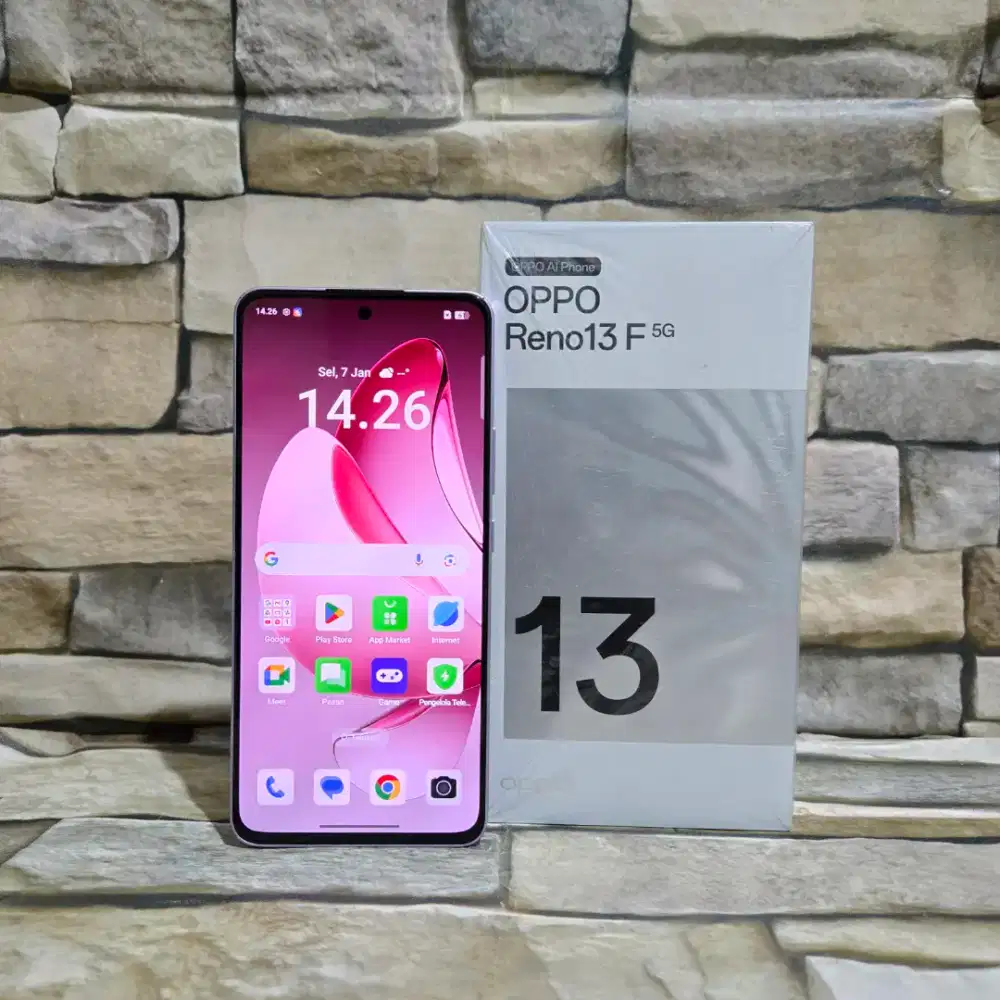 Oppo Reno 13F 5G 12/256 Fulset segel mulus 98% Garansi panjang