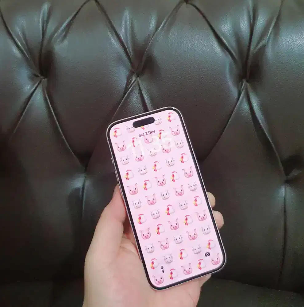 Iphone 15 Ibox resmi Metalik pink