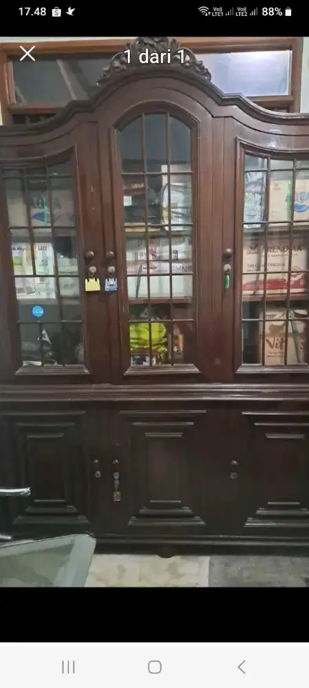 Jual Lemari Buku Jati