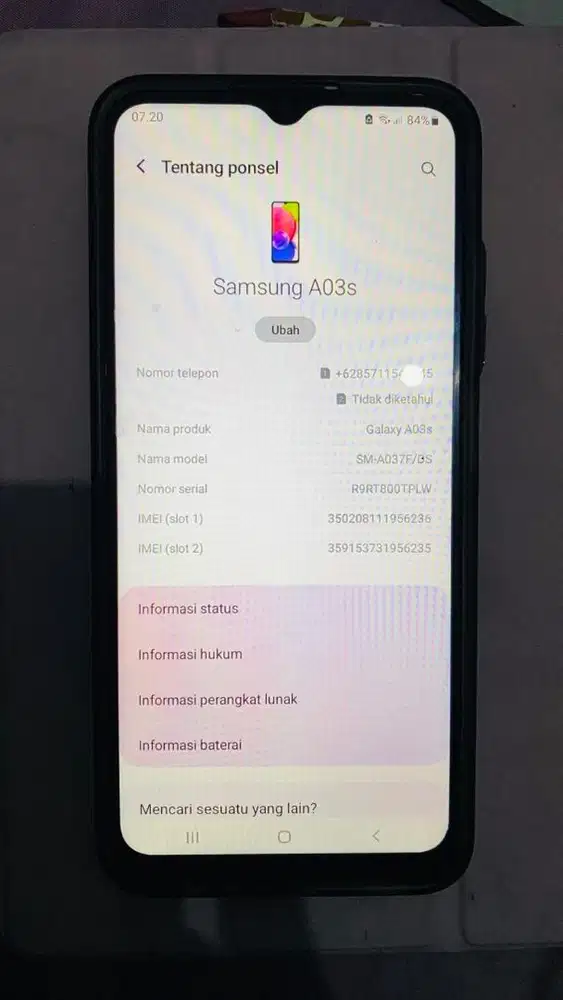 Samsung a03s 3 GB