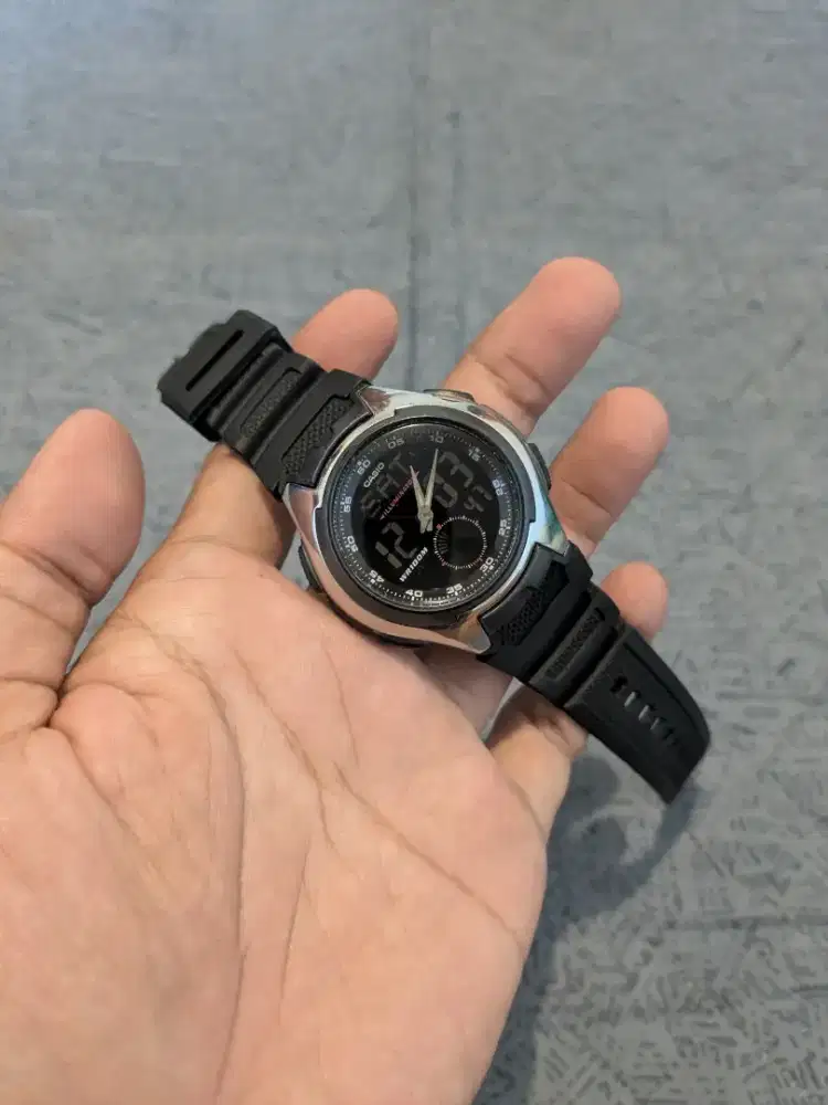 Jam tangan vintage casio aq160 anadigi