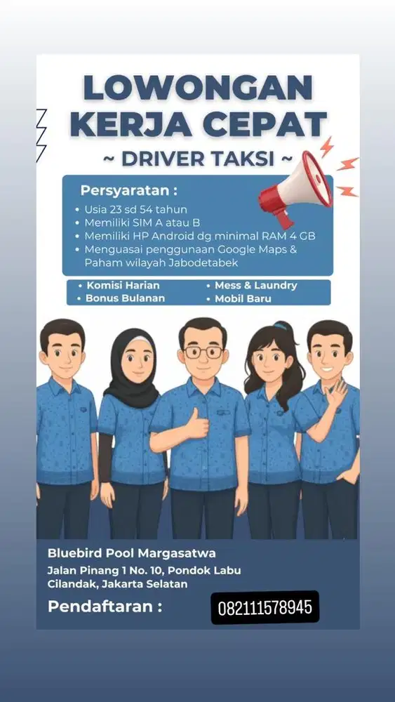 Lowongan Driver Taksi
