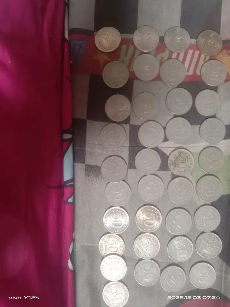 Jual uang koin dan kertas pecahan 50,100,500