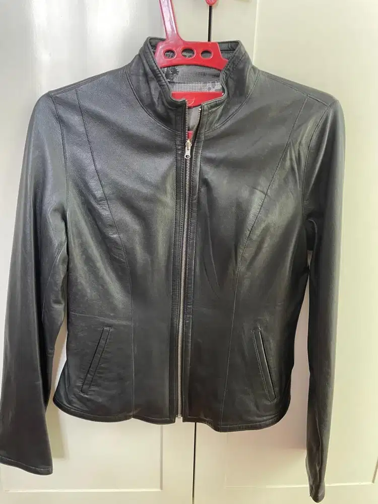Authentic Polo leather jacket black
