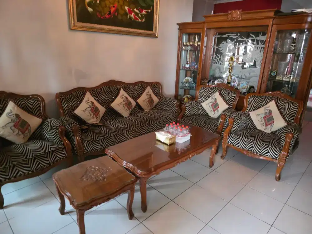 Kursi ukir jati jepara 1 set