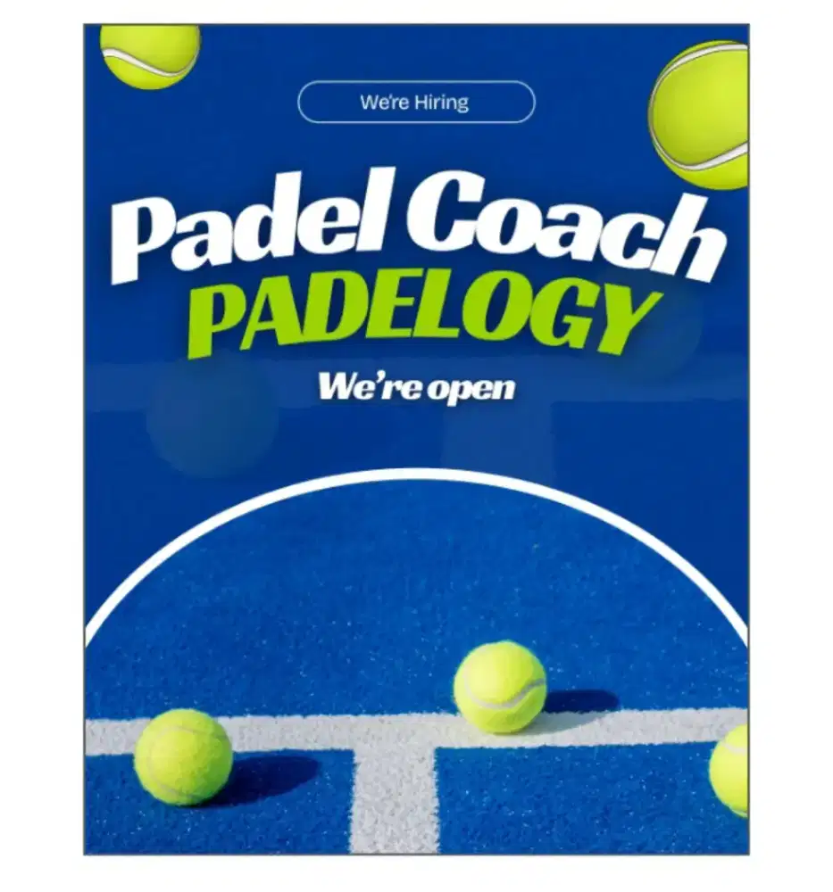 Open Hiring Coach padel