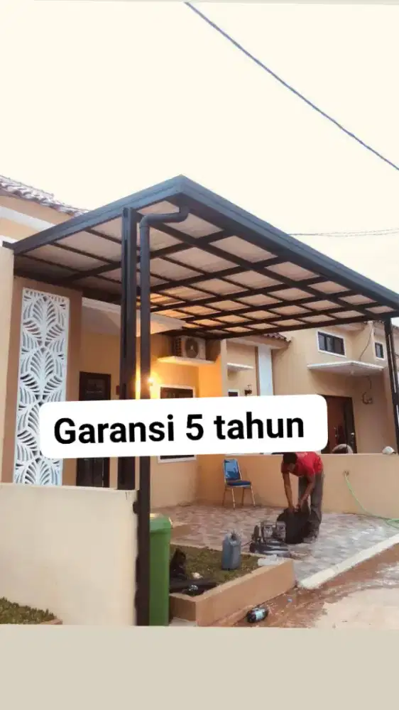 Kanopi minimalis modern termurah baja ringan dan besi