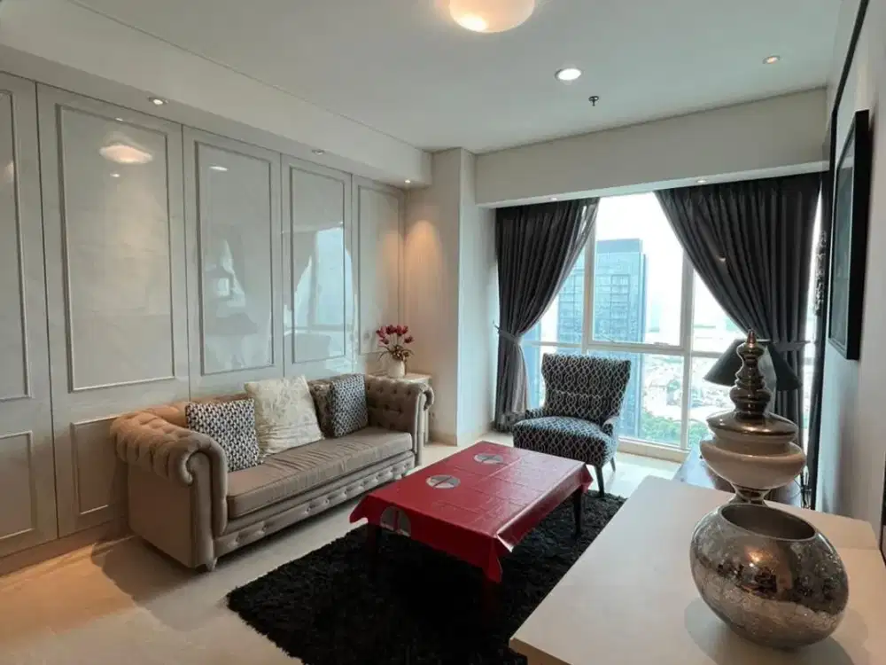 Disewakan Cepat Apartemen Sky Garden 2 Br Luas 94 m2 Siap Huni Full Furnish Kuningan JakSel