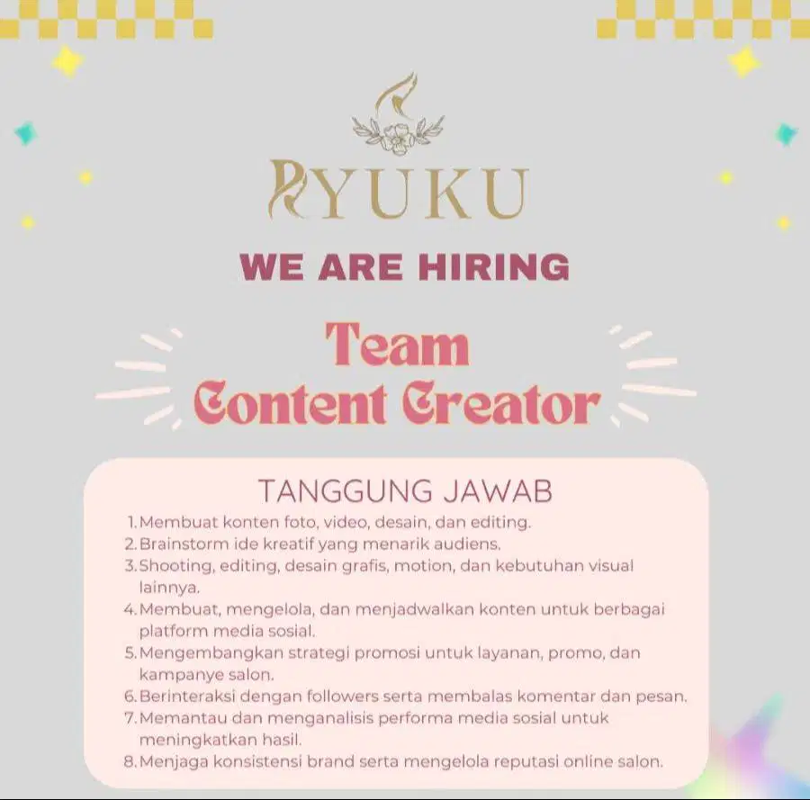 TEAM CONTENT CREATOR SALON