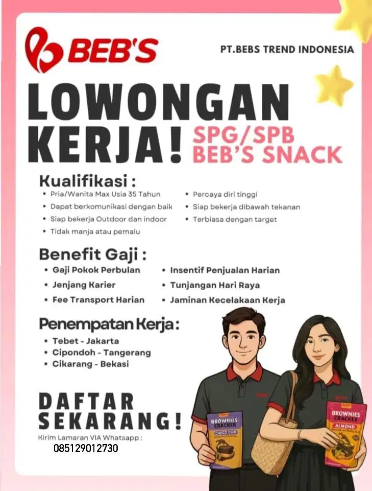 lowongan kerja spg/spb