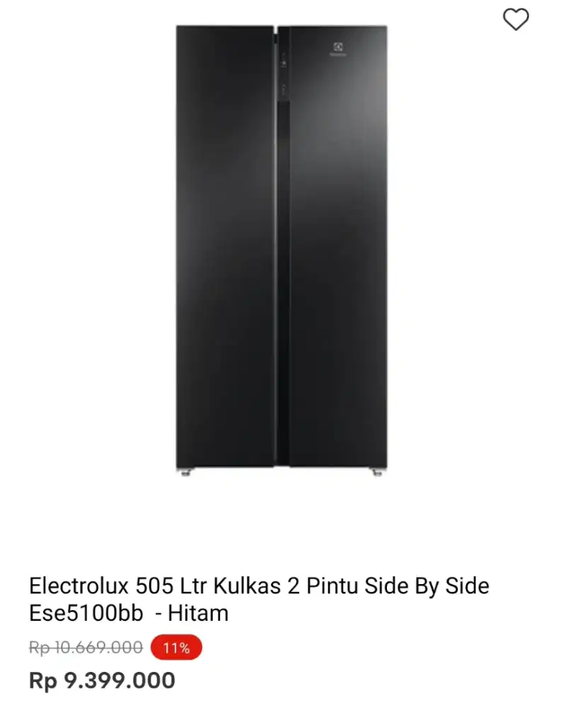KULKAS SBS ELECTROLUX ESE5100BB 505 LTR