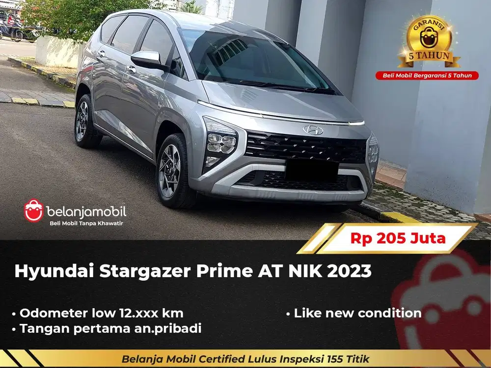 [ GARANSI 5TH ] Hyundai Stargazer Prime AT 2023/2024
