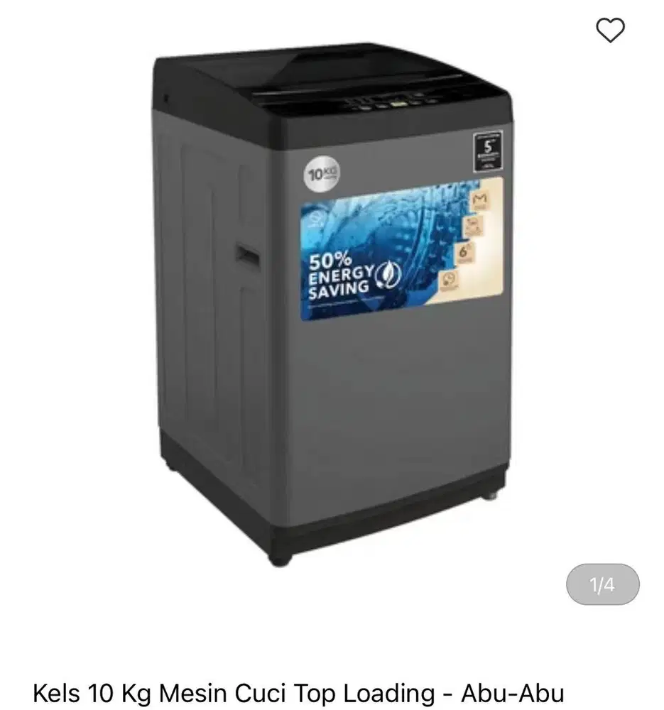Mesin cuci Kels 10kg bisa cicilan syarat ktp