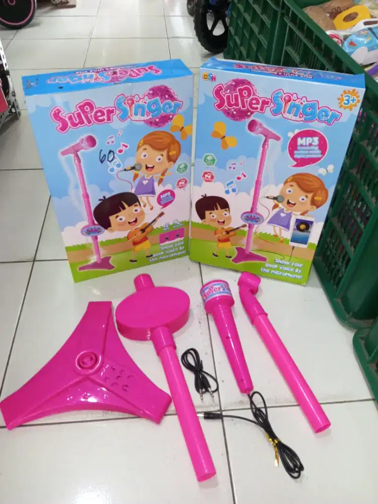 Mainan Anak Mic Standing Baterai