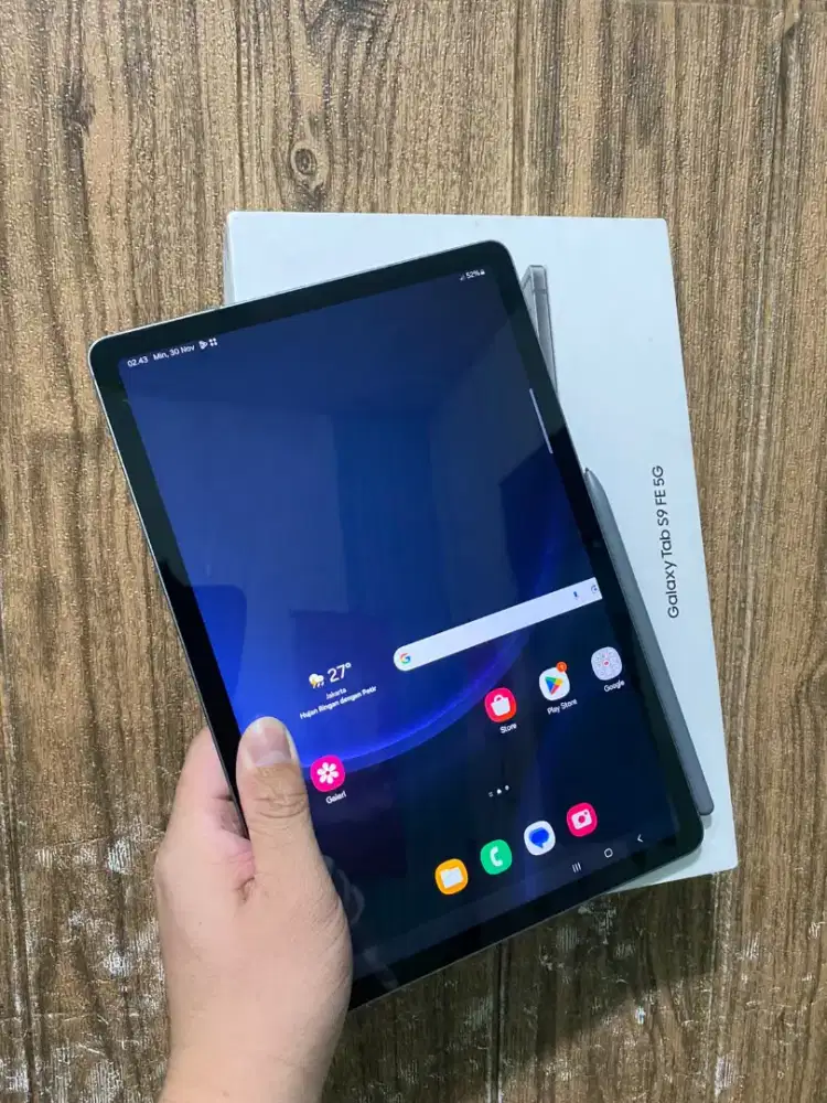 Samsung Tab S9 Fe 8/128gb resmi fullset ori