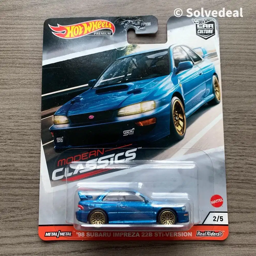 Hot Wheels Modern Classics 98 Subaru Impreza 22B STi Version 2020 Biru