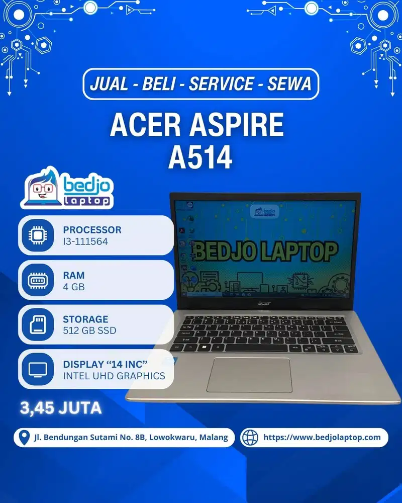 ACER ASPIRE A514 TERIRIT!, ACER ASPIRE A514 I3