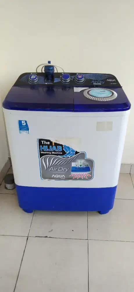 Mesin cuci 2 tabung AQUA QW-850XT (bekas) beli sejak baru kondisi baik