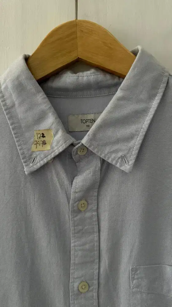 Kemeja pria LD 122 bahan katun oxford