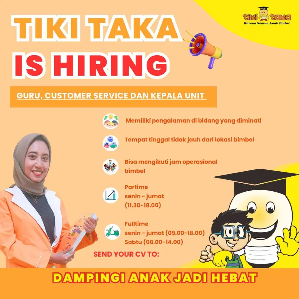 Lowongan Pekerjaan Bimbel