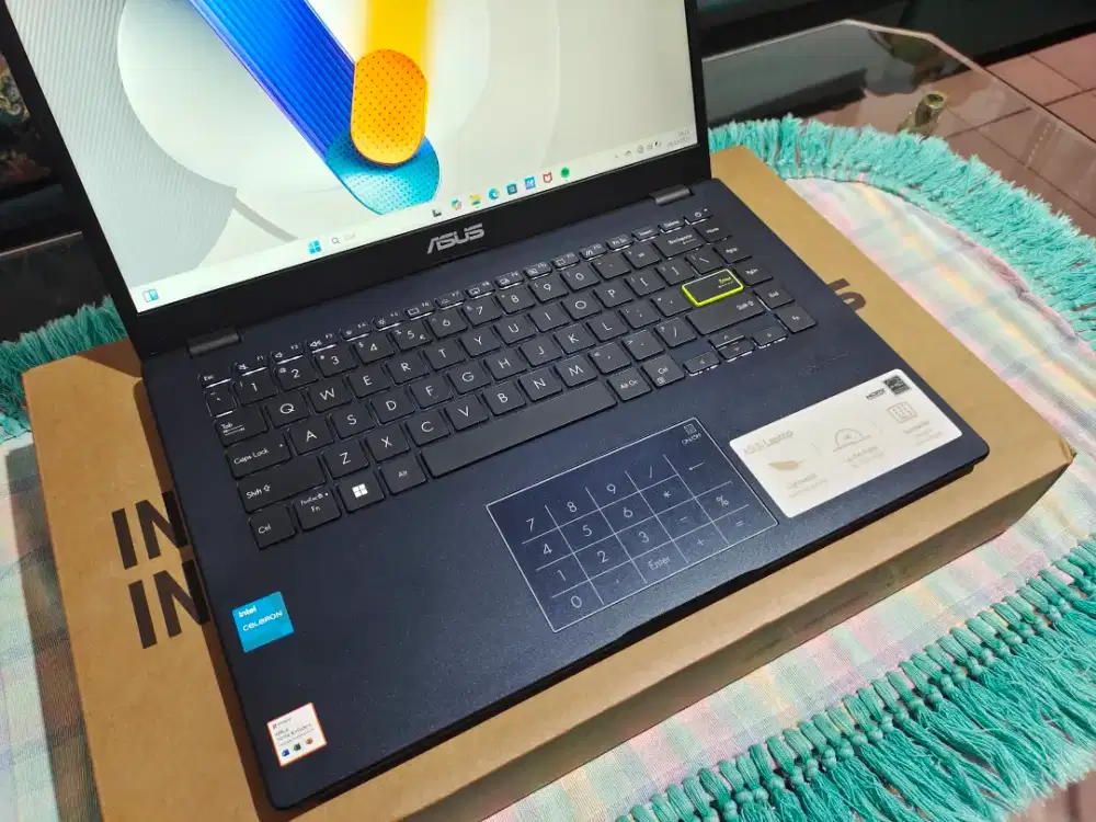 Laptop Asus e410ka intel n4500 8/256 fhd garansi 2026 agustus