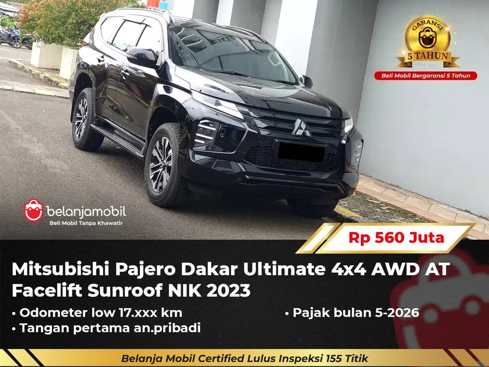 [4x4] Mitsubishi Pajero Dakar Ultimate AWD Facelift Sunroof 2023/2024
