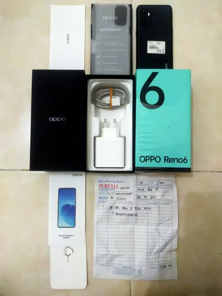 Oppo Reno 6 8/128 asli Oppo bukan barang refurbish