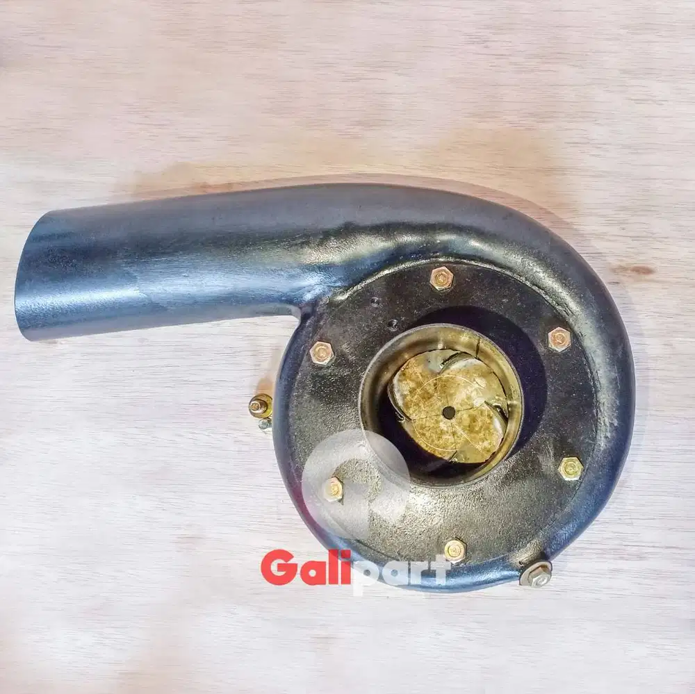 Keong Tempel 2,5 inch Galvanis kipas daun 4 untuk Mesin GX 160/GX 200