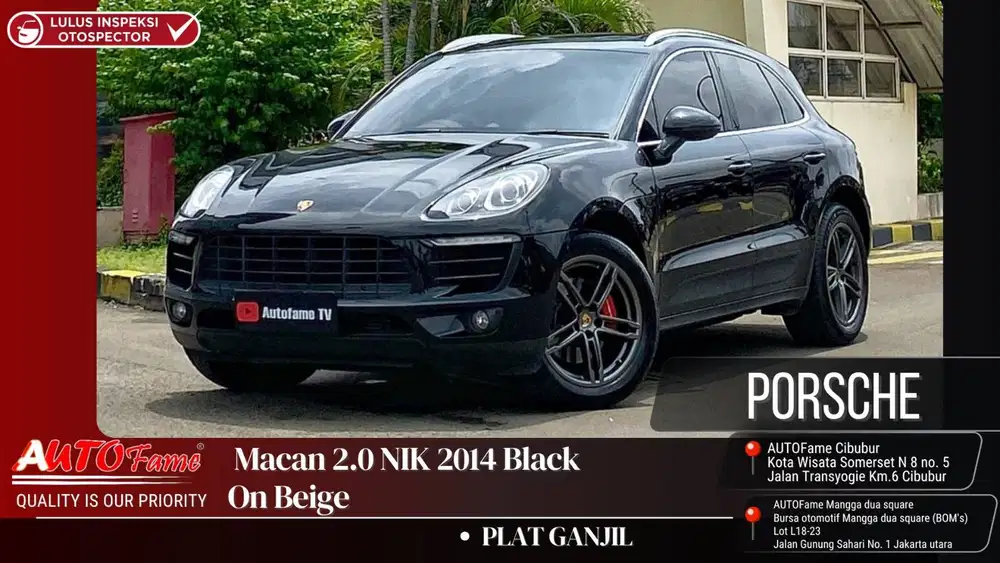 Porsche Macan 2.0 NIK 2014 Black On Beige