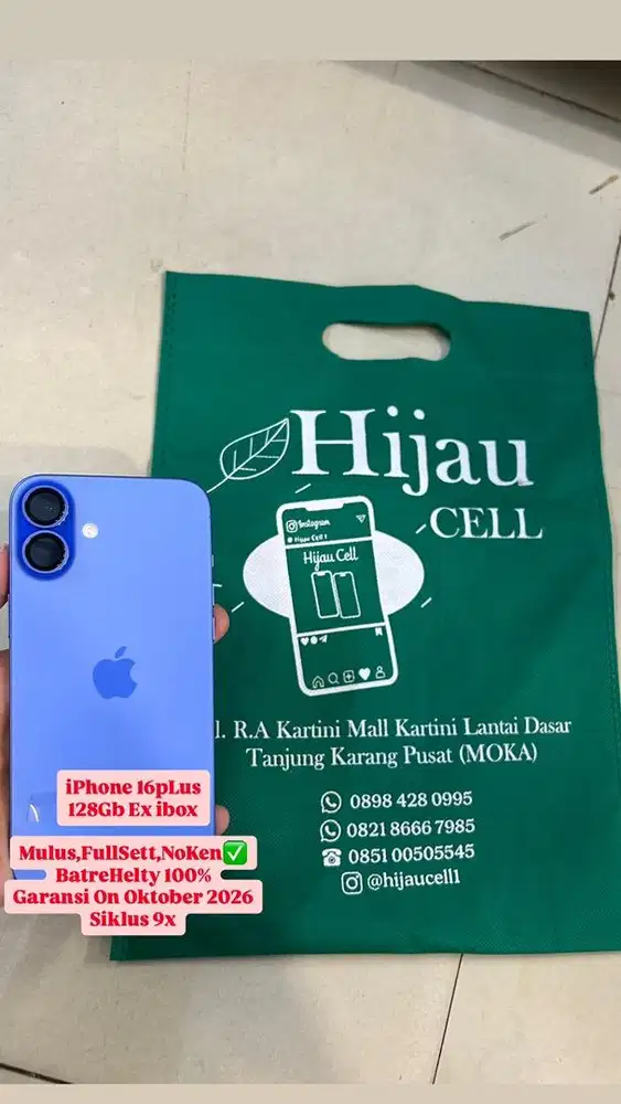 Iphone 16plus internal 128Gb Ex ibox