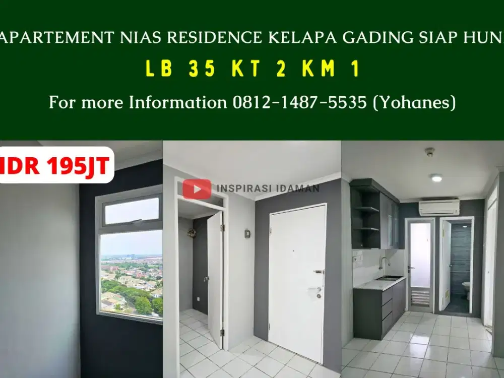 Apartement Nias Residence Kelapa Gading siap huni